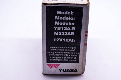Yuasa YB12A-B, M222AB 12V 12Ah Battery NOS
