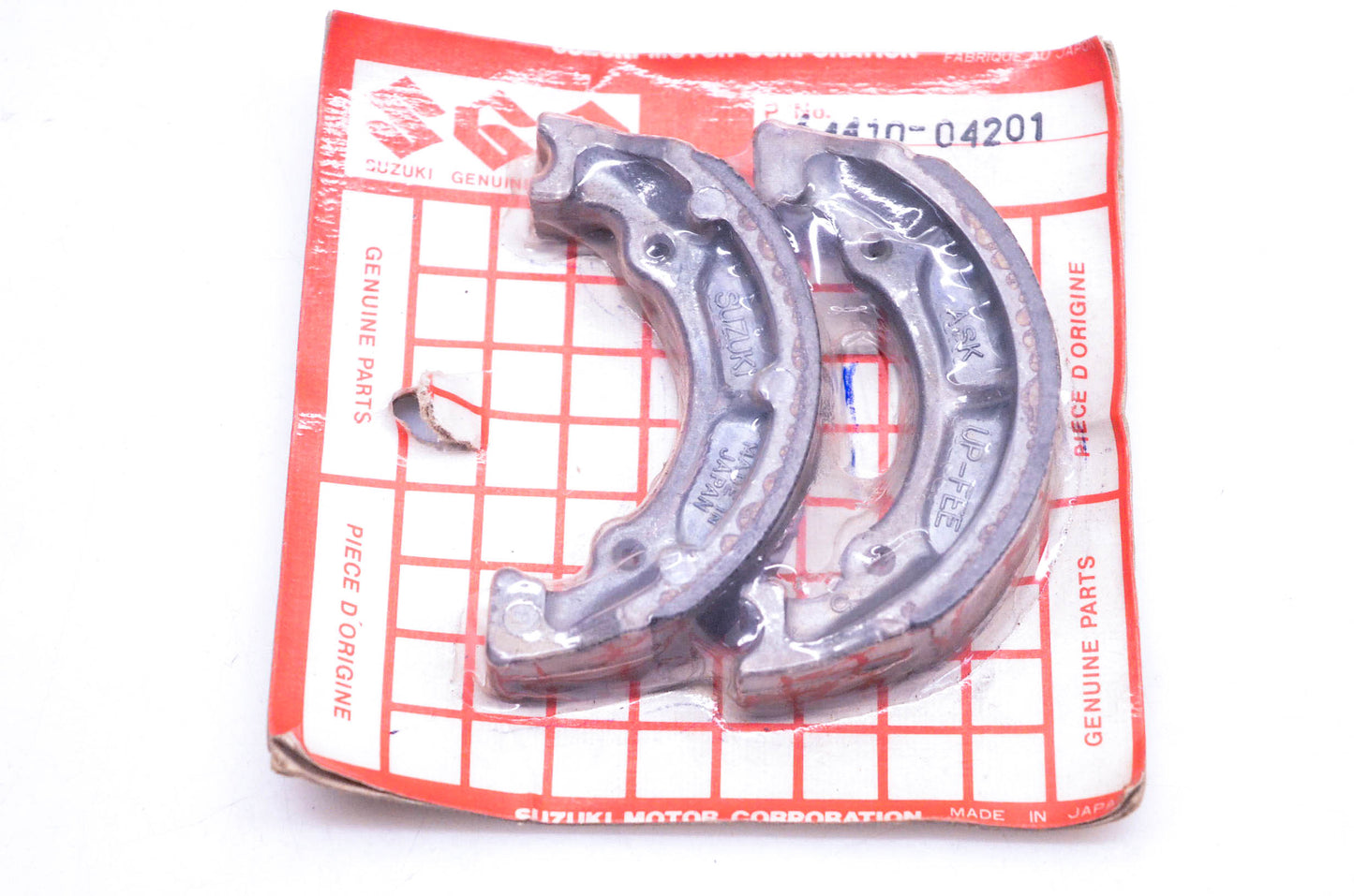 New OEM Suzuki 64410-04201 Brake Shoe Kit NOS