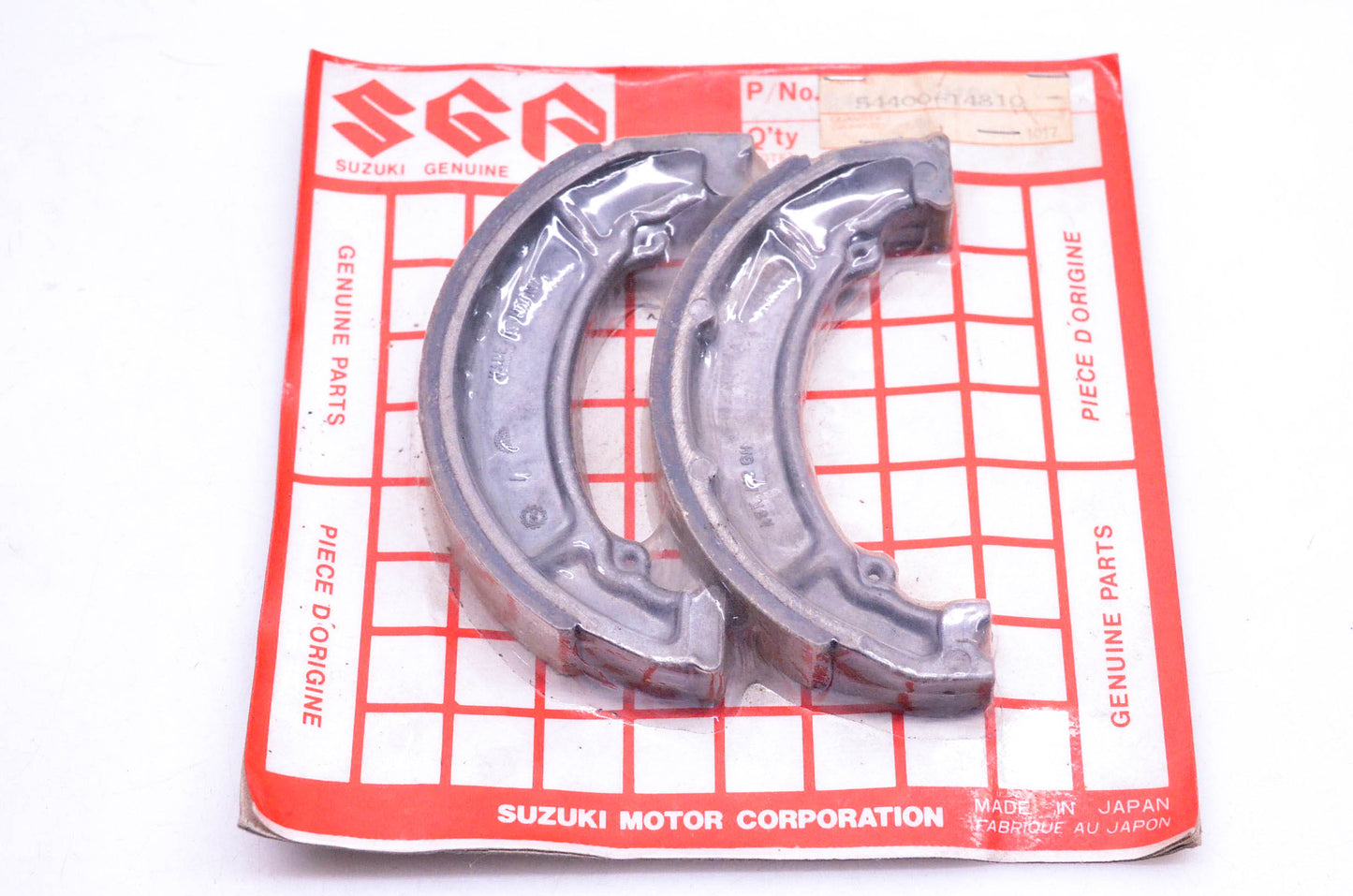 New OEM Suzuki 54400-14810 Brake Shoe Kit NOS