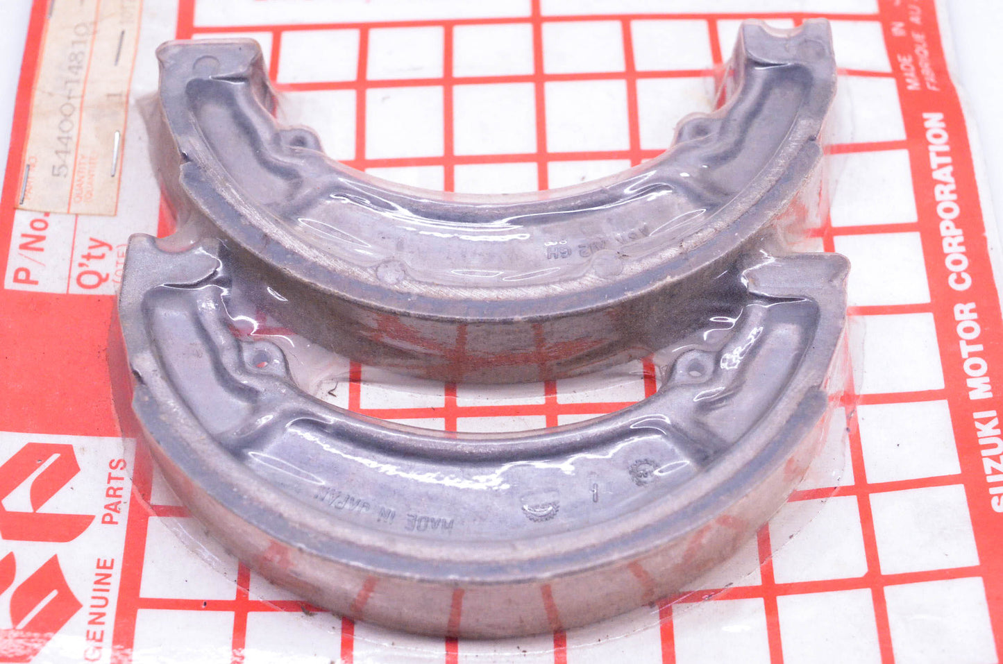 New OEM Suzuki 54400-14810 Brake Shoe Kit NOS