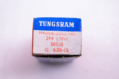 Tungsram 50520, 6.35-15 24v 150w Projector Bulb NOS