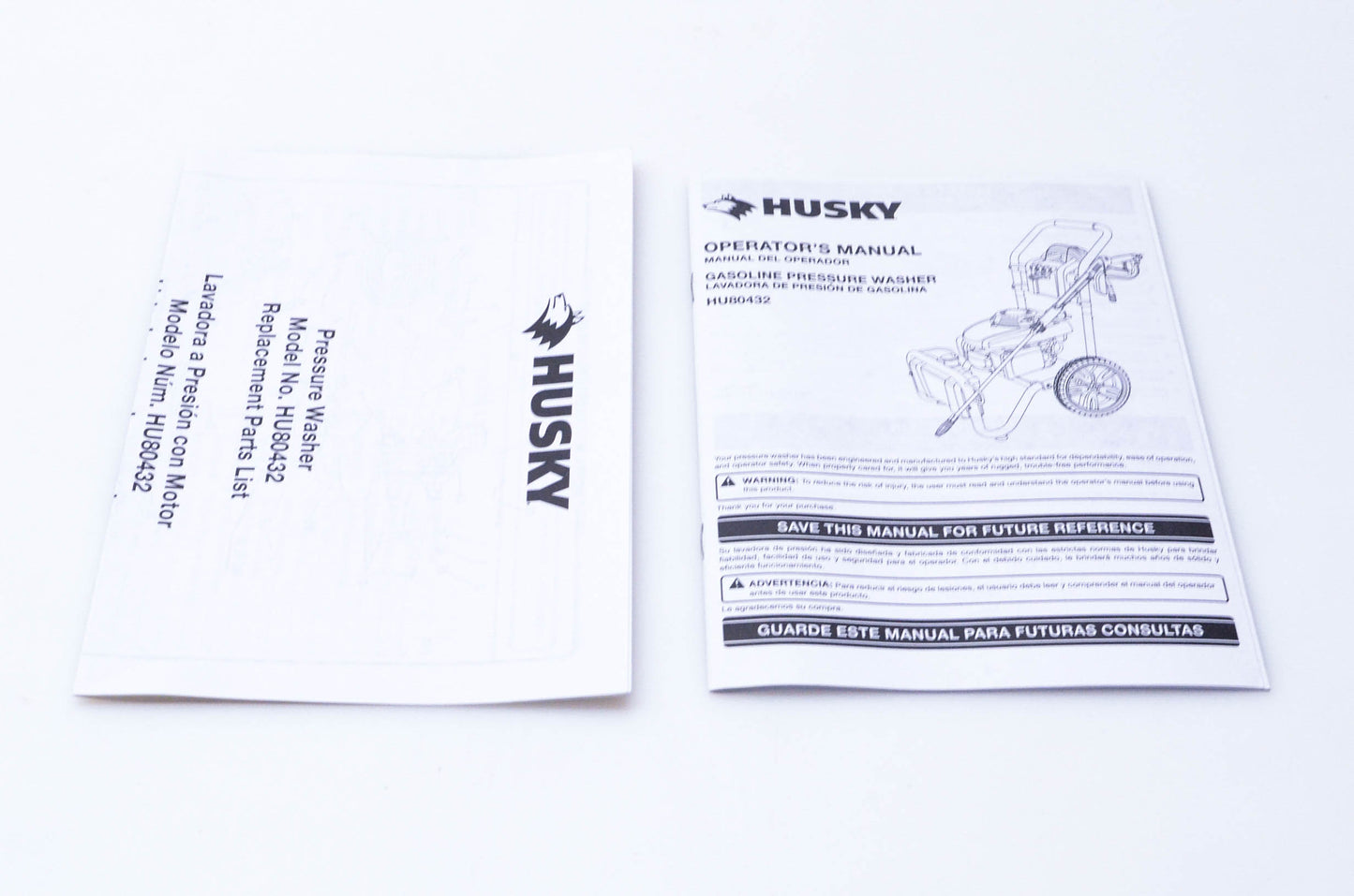 Husky 987000-450, 987000-451 HU80432 Owner's Manual & Parts List NOS