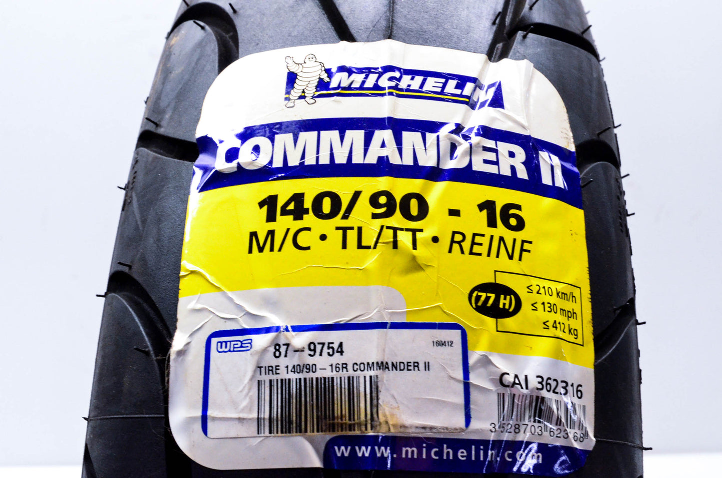 Michelin CAI 362316, 87-9754 140/90-16 Tire NOS