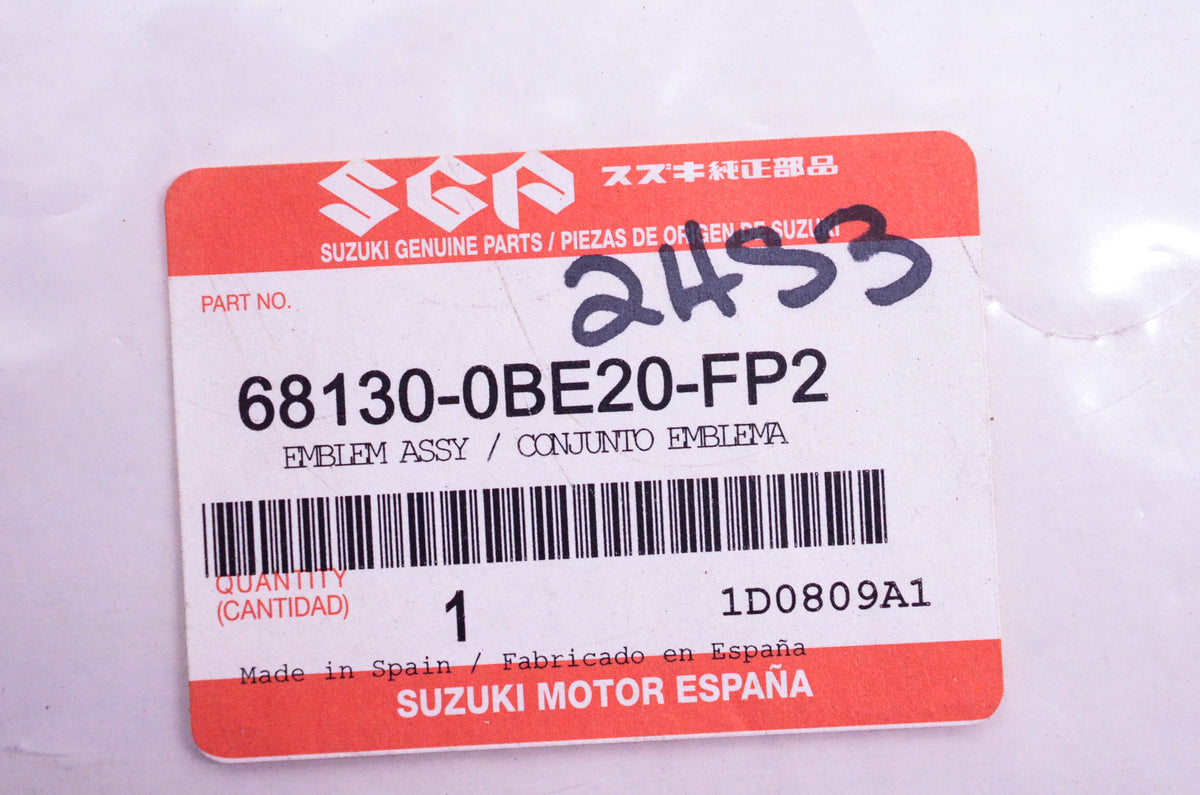 New OEM 68130-0BE20-FP2 Suzuki 2002-04 GS500F Decal NOS