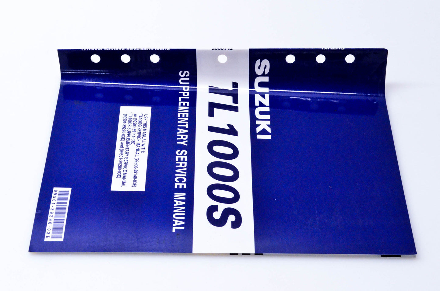New OEM Suzuki 99501-39290-03E TL 1000S Supplementary Service Manual NOS