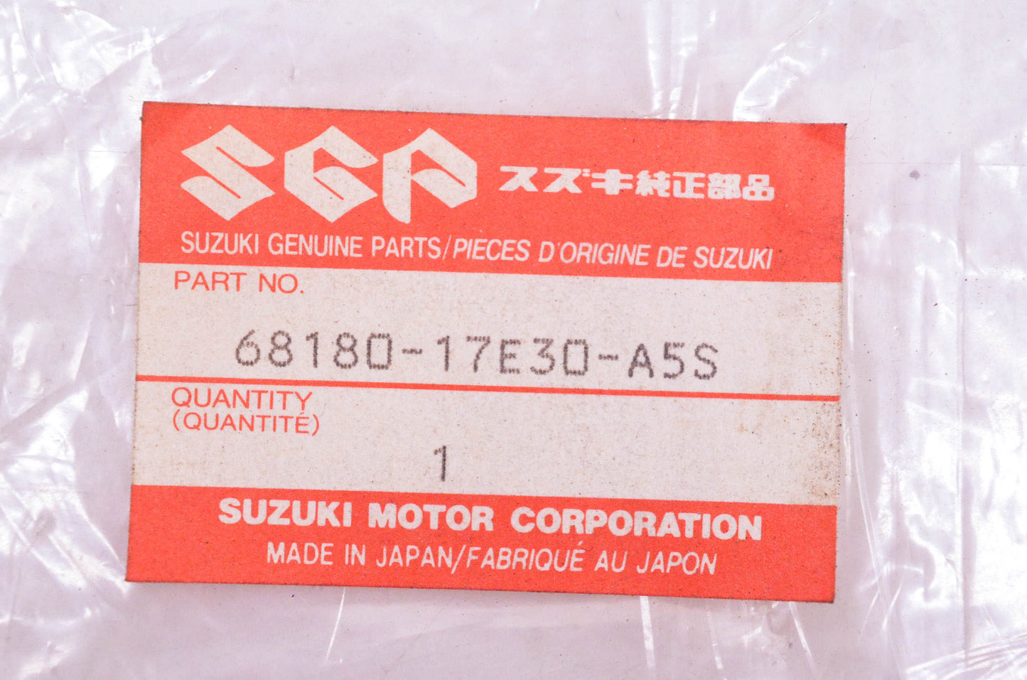 New OEM Suzuki 68180-17E30-A5S Cowling Decal Kit NOS