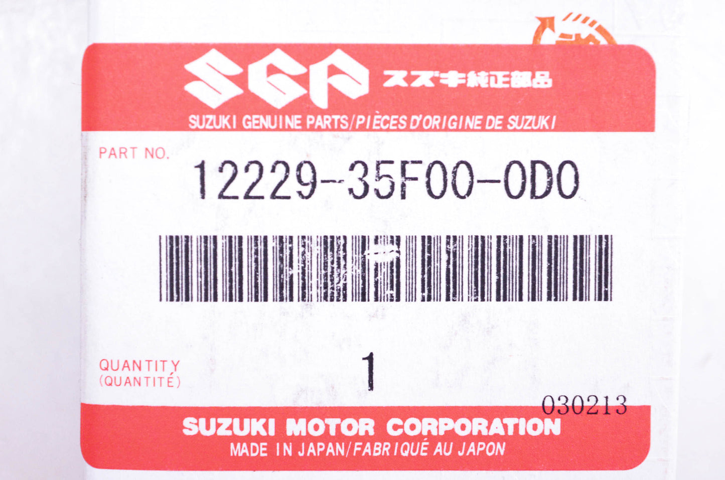 New OEM Suzuki 12229-35F00-0D0 Crankshaft Bearing Yellow NOS