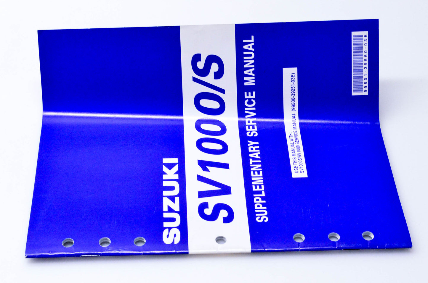 OEM Suzuki 99501-39560-03E SV1000/S Supplementary Service Manual