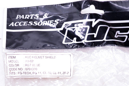 HJC HJ-02 RST Blue Helmet Visor NOS