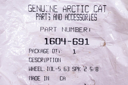 New OEM Arctic Cat 1604-691 R7125F/F2 Green Idler Wheel 5.63" NOS