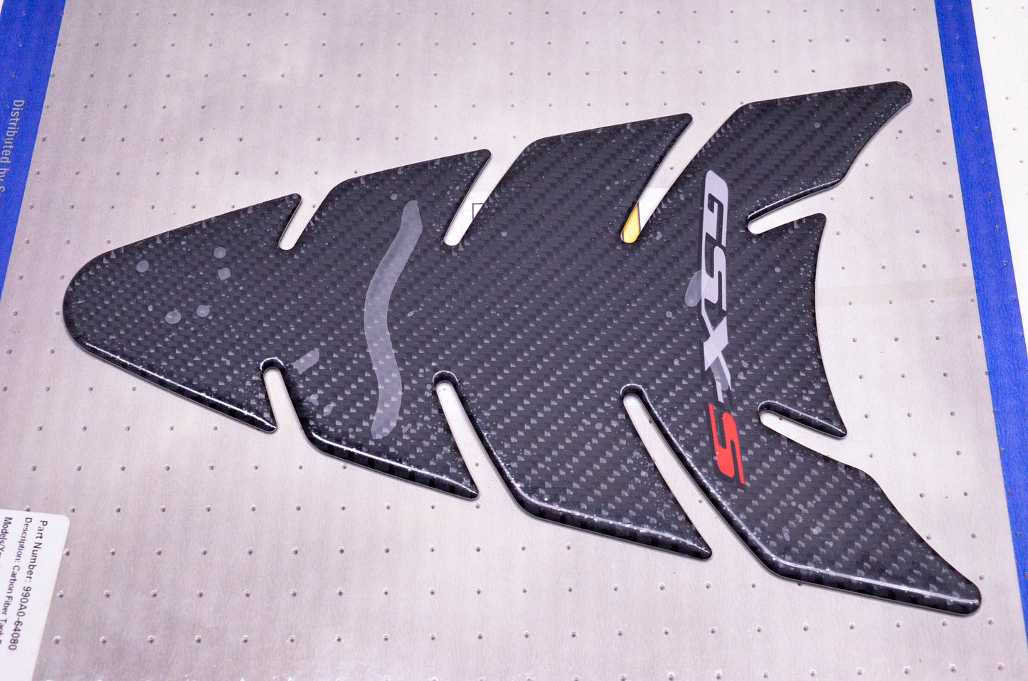 New OEM Suzuki 990A0-64080 GSX-S2015 Carbon Fiber Tank Protector NOS