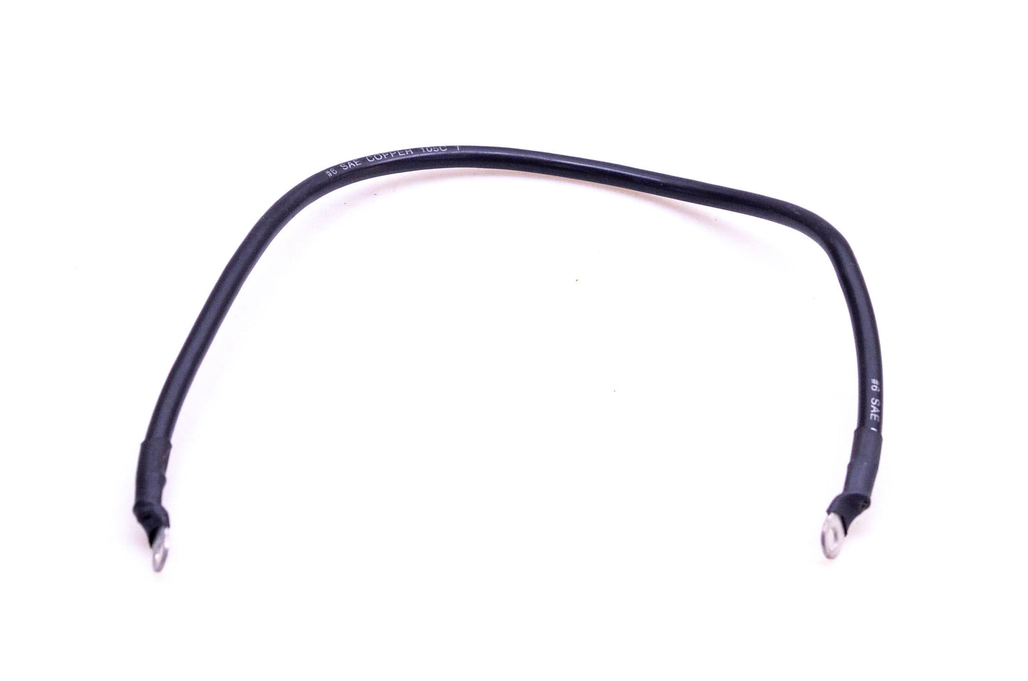 Aftermarket 19" Black Battery Cable 6 Gauge Copper 105C T