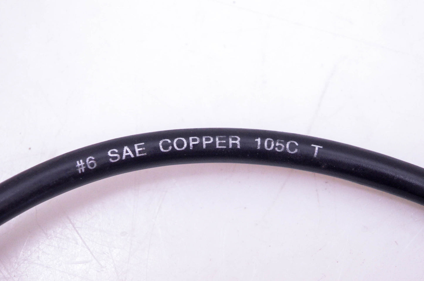 Aftermarket 19" Black Battery Cable 6 Gauge Copper 105C T