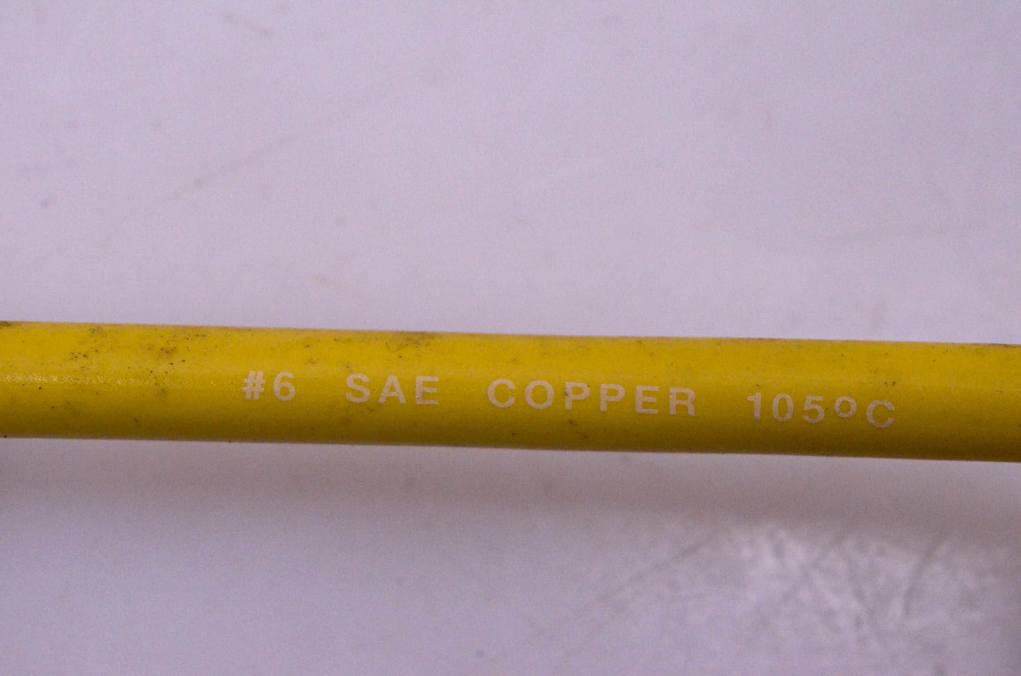 Aftermarket 8' Yellow Battery Cable 6 Gauge Copper 105C