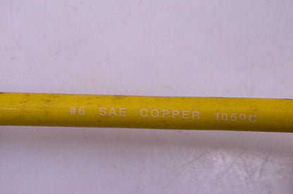 Aftermarket 8' Yellow Battery Cable 6 Gauge Copper 105C