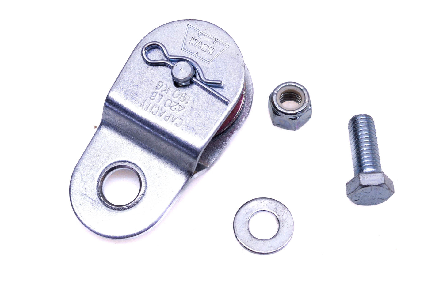 Warn 420lb Zinc Plated 1-1/2" Single Pulley Kit NOS