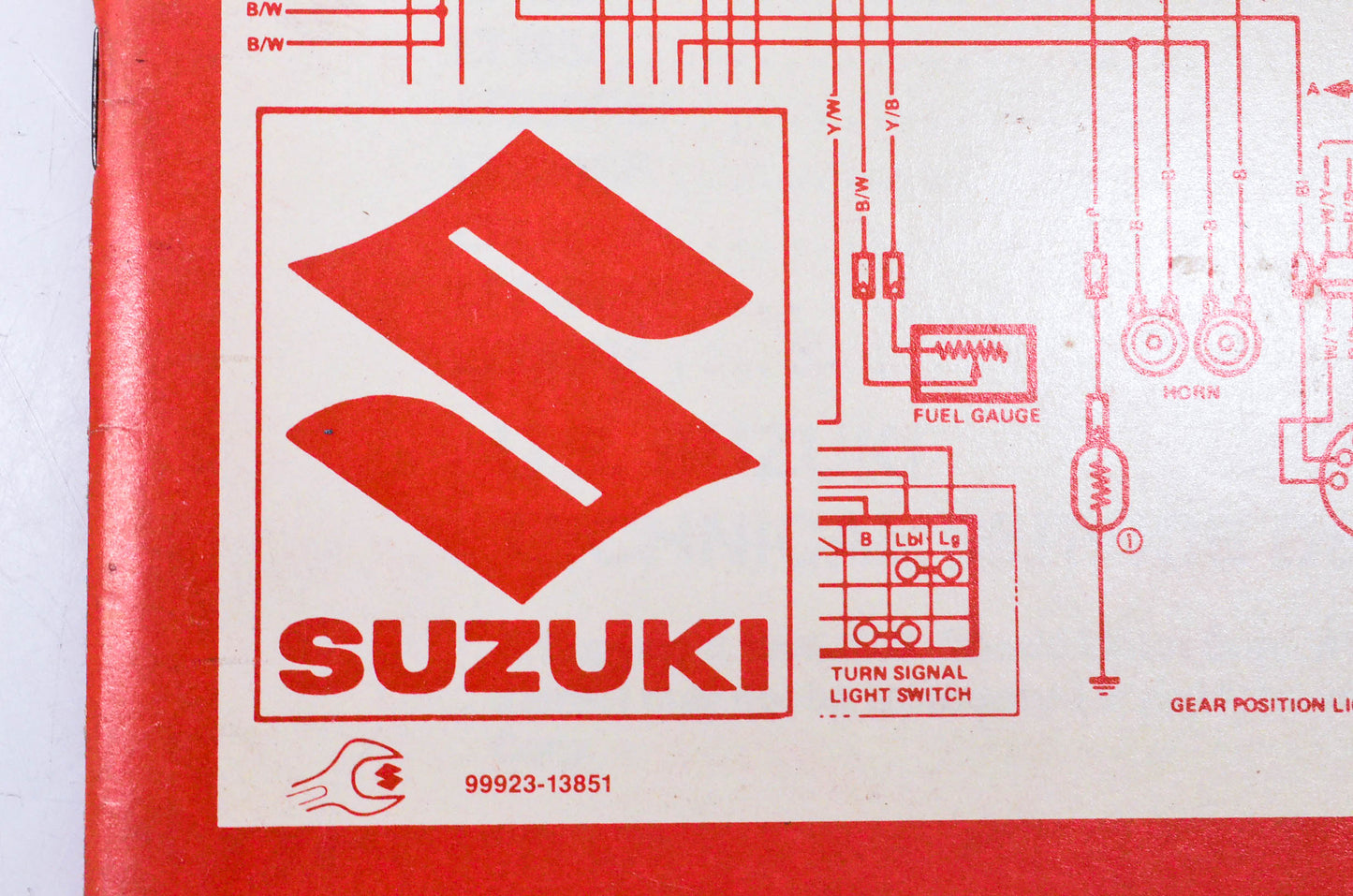New OEM Suzuki 99923-13851 1985 Suzuki Wiring Diagrams NOS