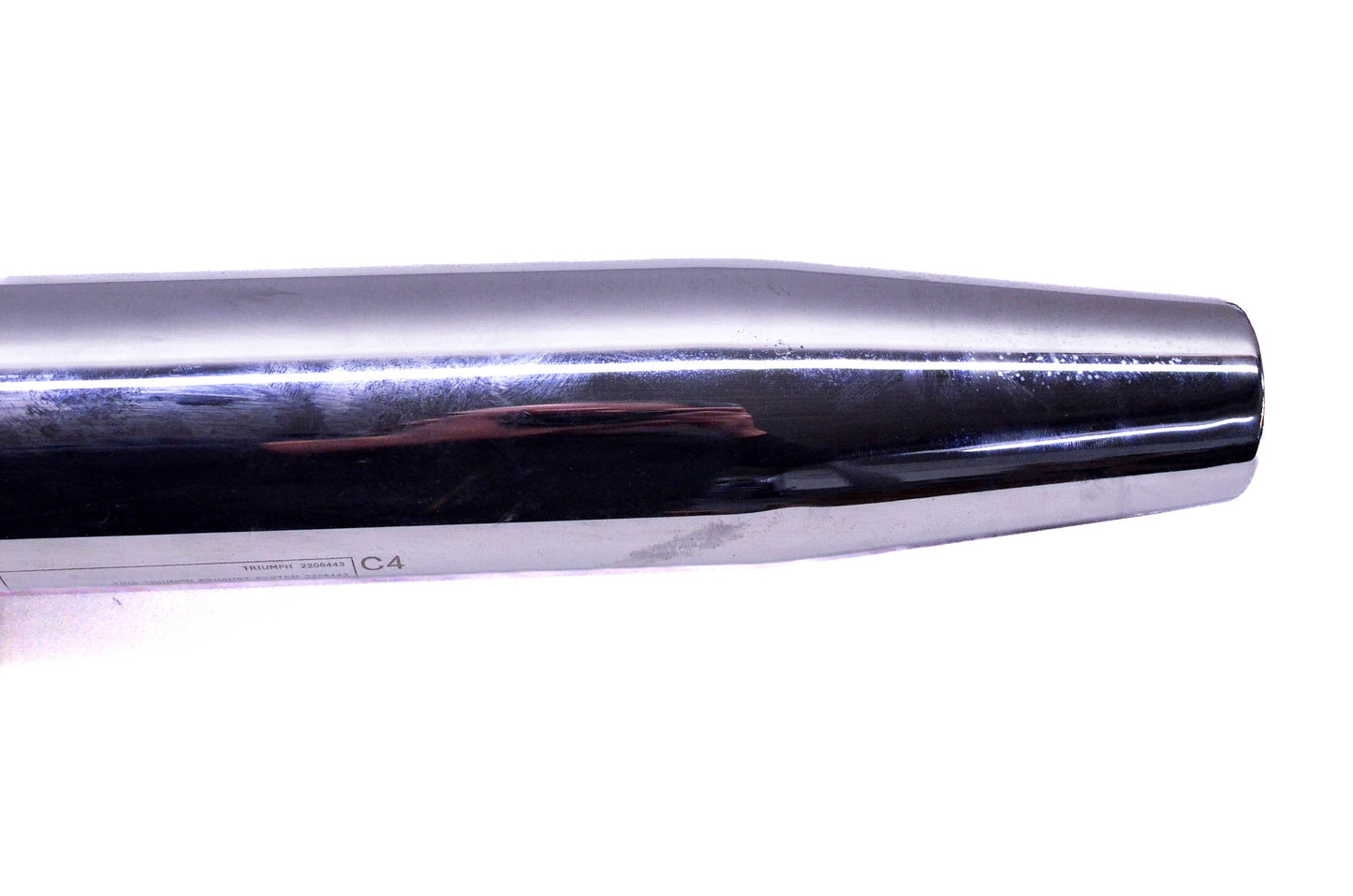 New OEM Triumph 2206443, T2206443 Left Exhaust Pipe NOS