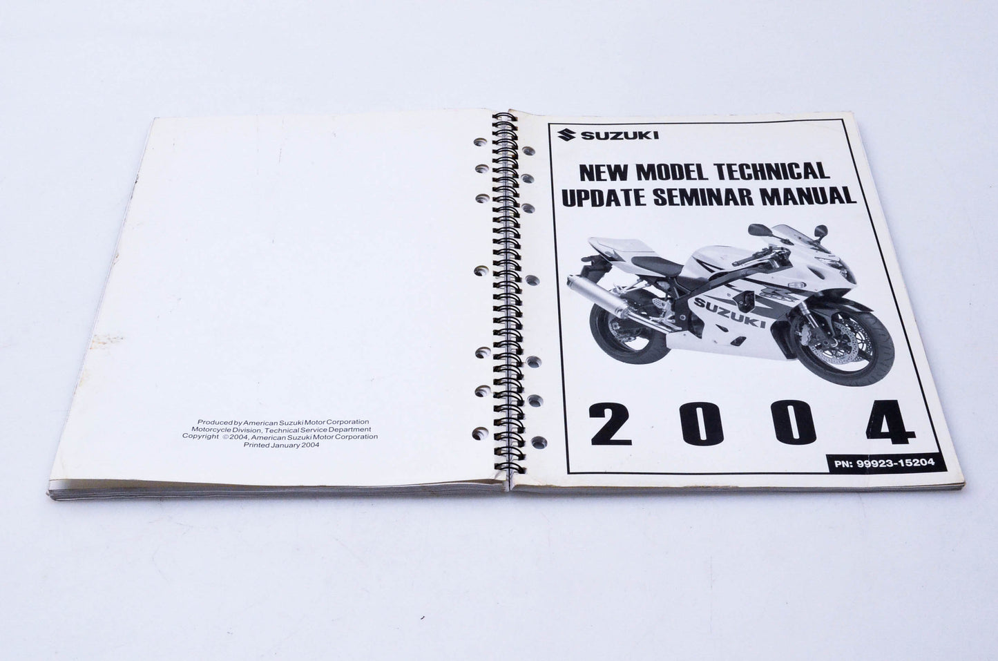 OEM Suzuki 99923-15204 2004 Technical Update Manual