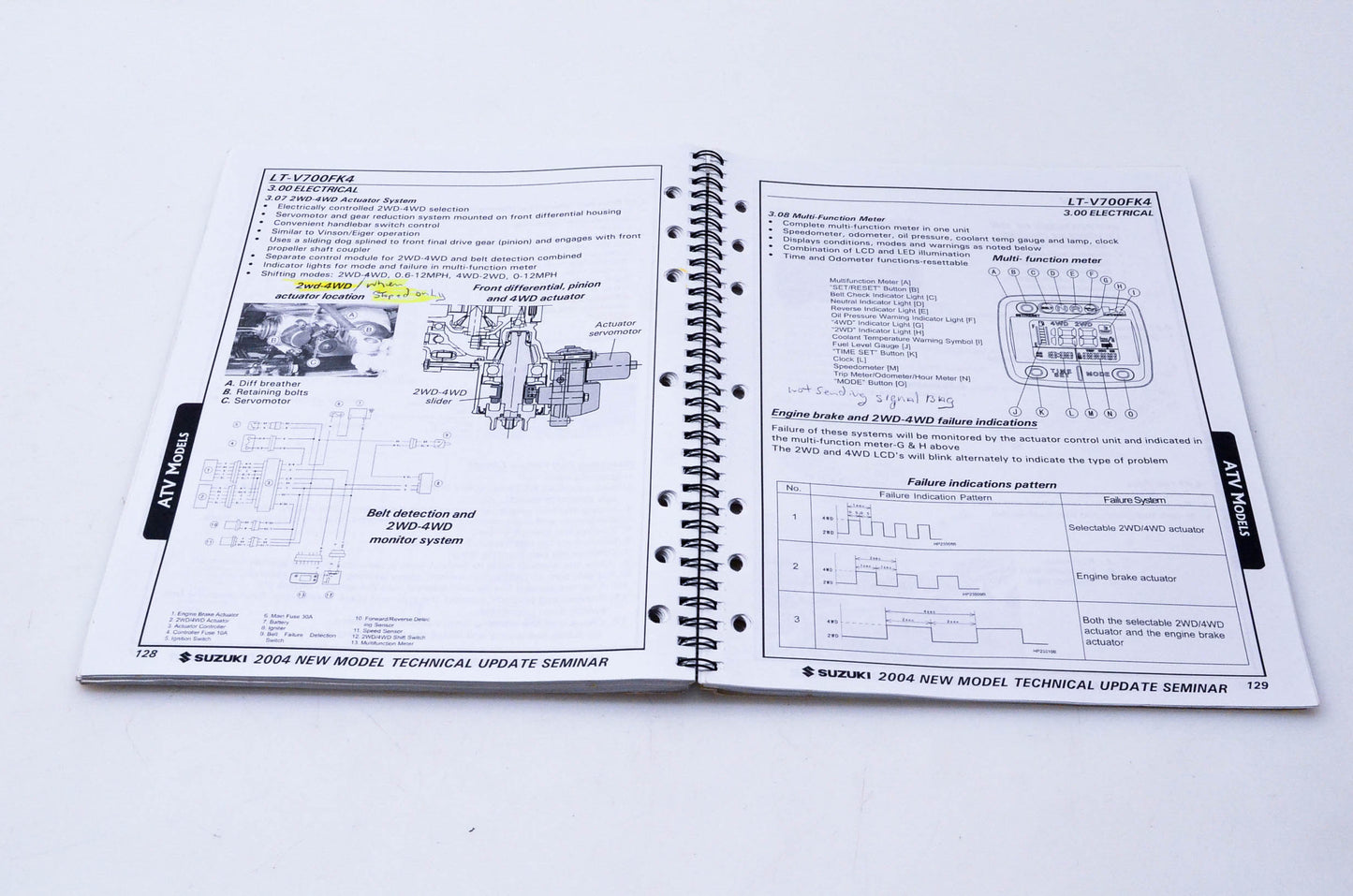 OEM Suzuki 99923-15204 2004 Technical Update Manual