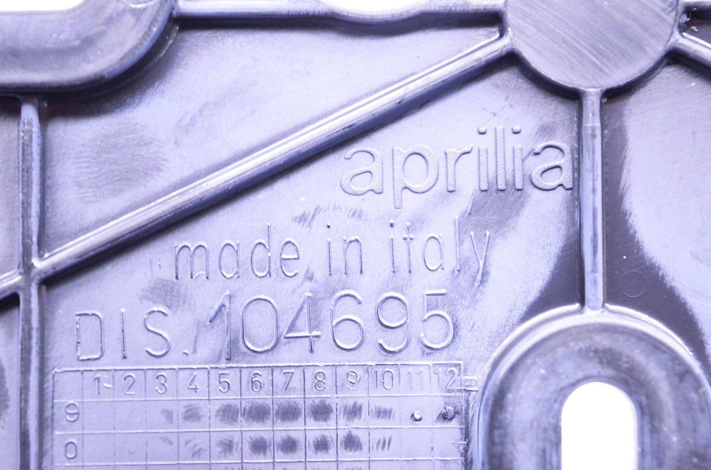 Aprilia 104695 License Plate Bracket Kit NOS