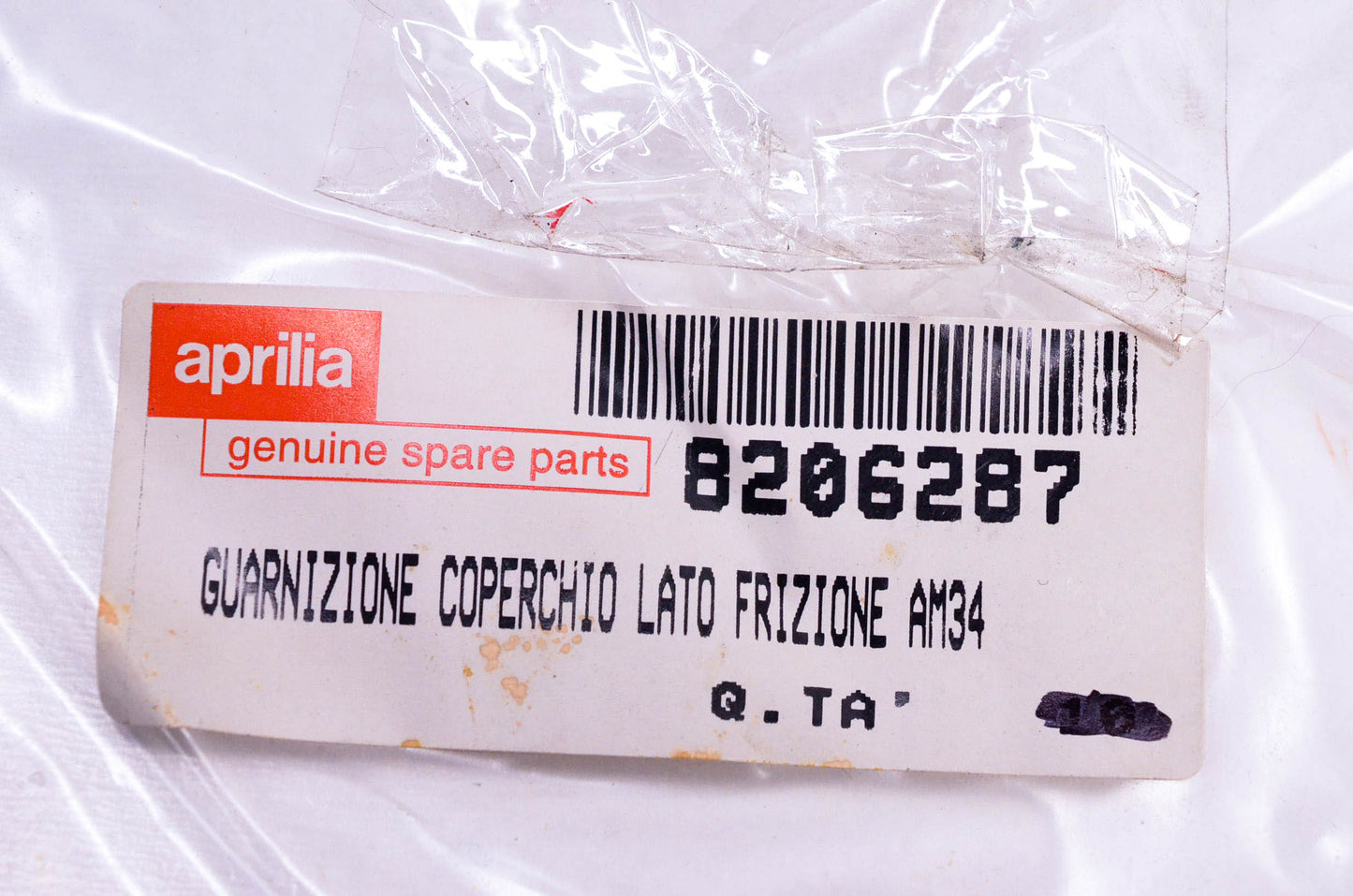 Aprilia 8206287 Clutch Cover Gasket NOS