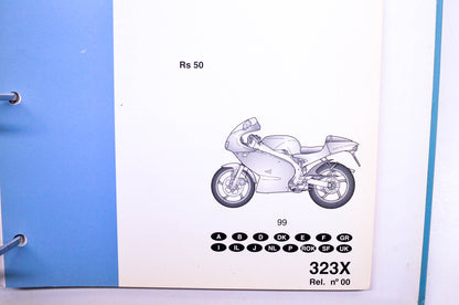 Aprilia 88323X0 RS50 1999 323X Spare Parts Catalogue w/ Binder