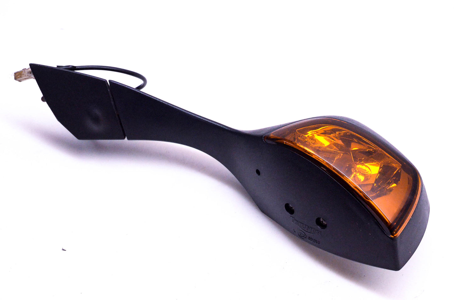 OEM Triumph 001053 Black Left Side Turn Signal Mirror Assembly