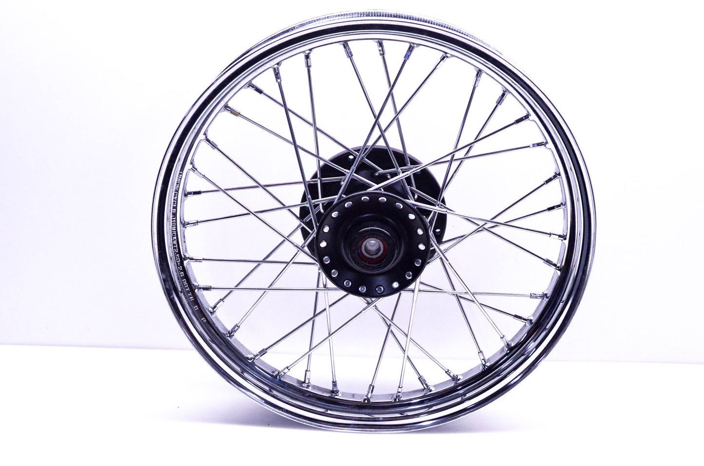 New OEM Triumph T2001143 Front Chrome Spoked Wheel Assembly NOS