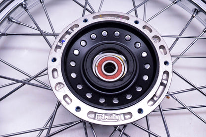 New OEM Triumph T2001143 Front Chrome Spoked Wheel Assembly NOS