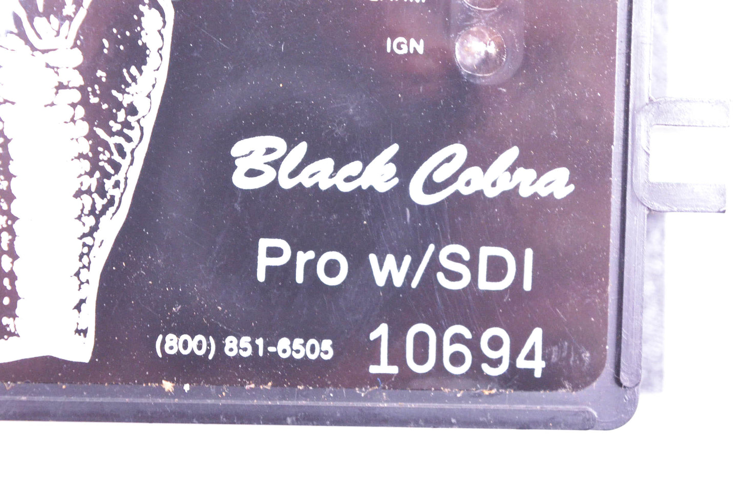 King Cobra 10694 Black Cobra Pro w/ SDI Alarm System Kit NOS