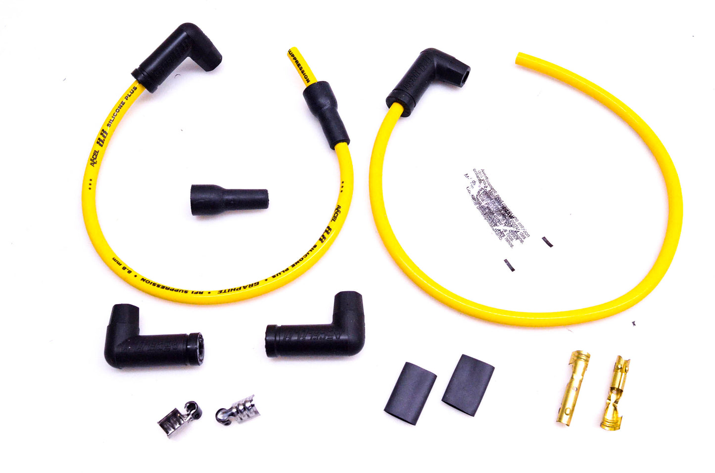 Accel 173083, DS242651 Yellow Universal Sparkplug Wire Kit NOS