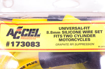 Accel 173083, DS242651 Yellow Universal Sparkplug Wire Kit NOS