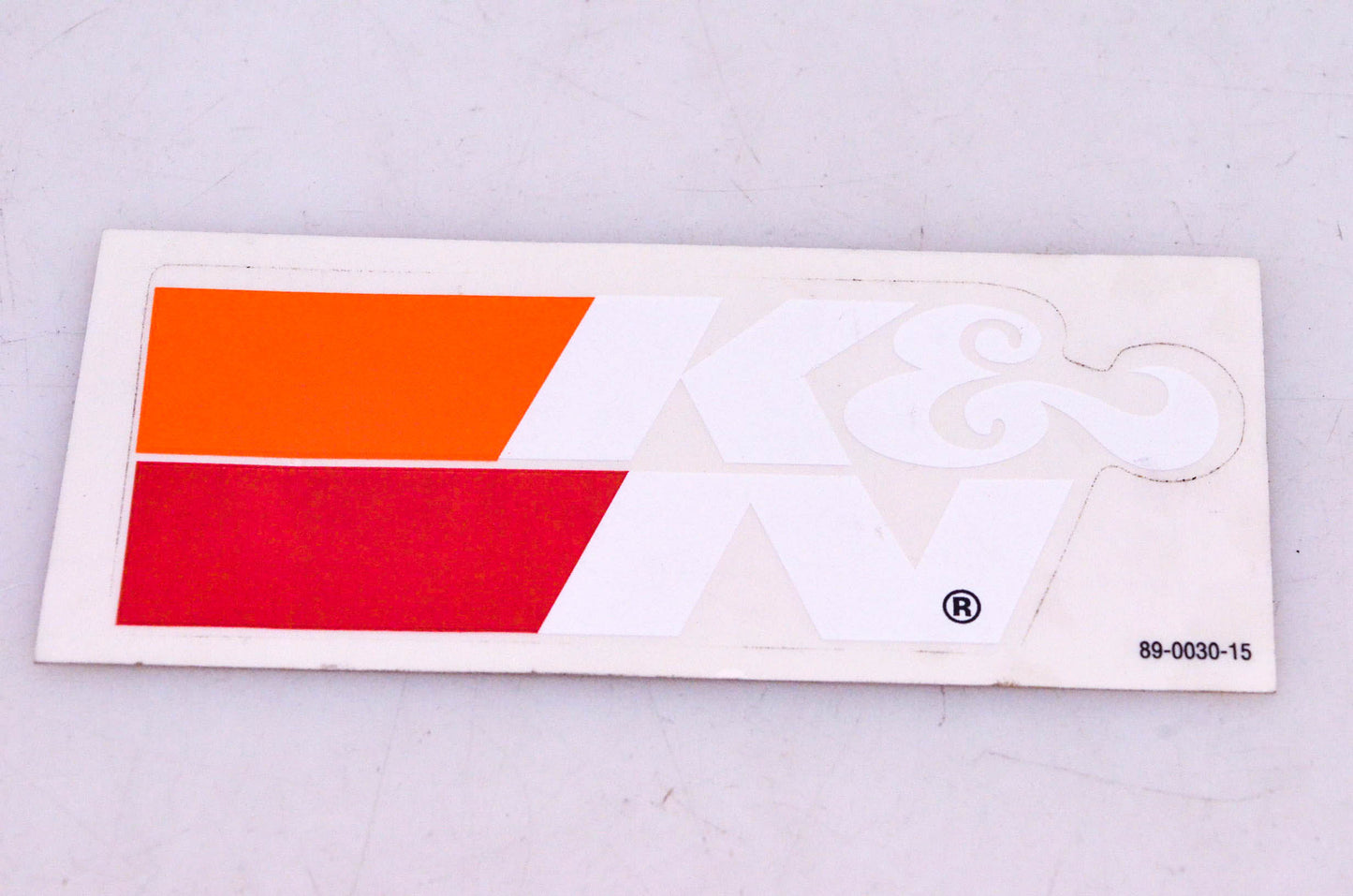K&N 89-0030-15 Decal 1.5"x4" NOS