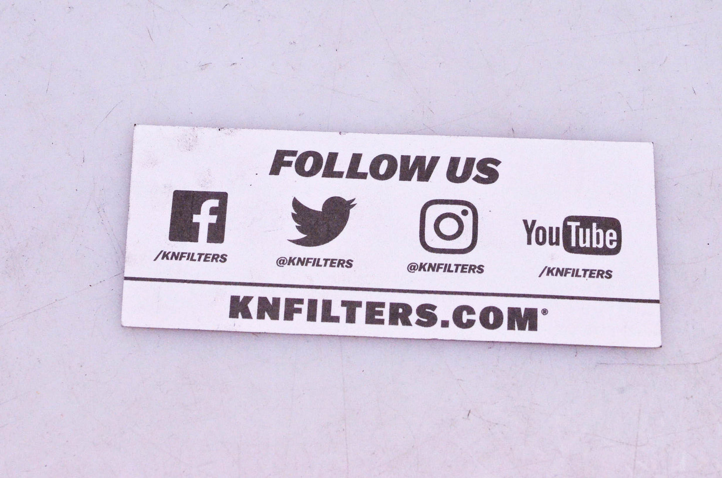 K&N 89-0030-15 Decal 1.5"x4" NOS