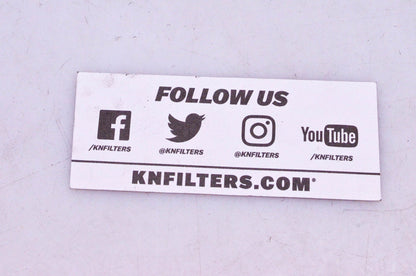 K&N 89-0030-15 Decal 1.5"x4" NOS