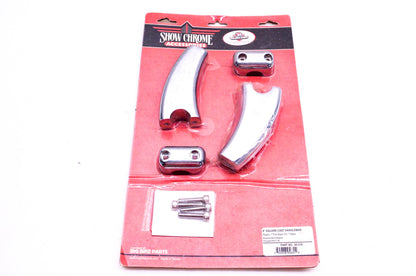 Show Chrome 55-316 Square 4" Cast Handlebar 1" Riser Kit NOS
