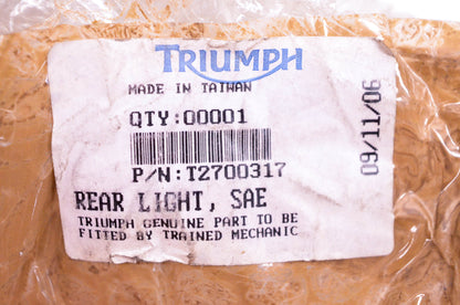 New OEM Triumph T2700317 Tail Light Housing NOS