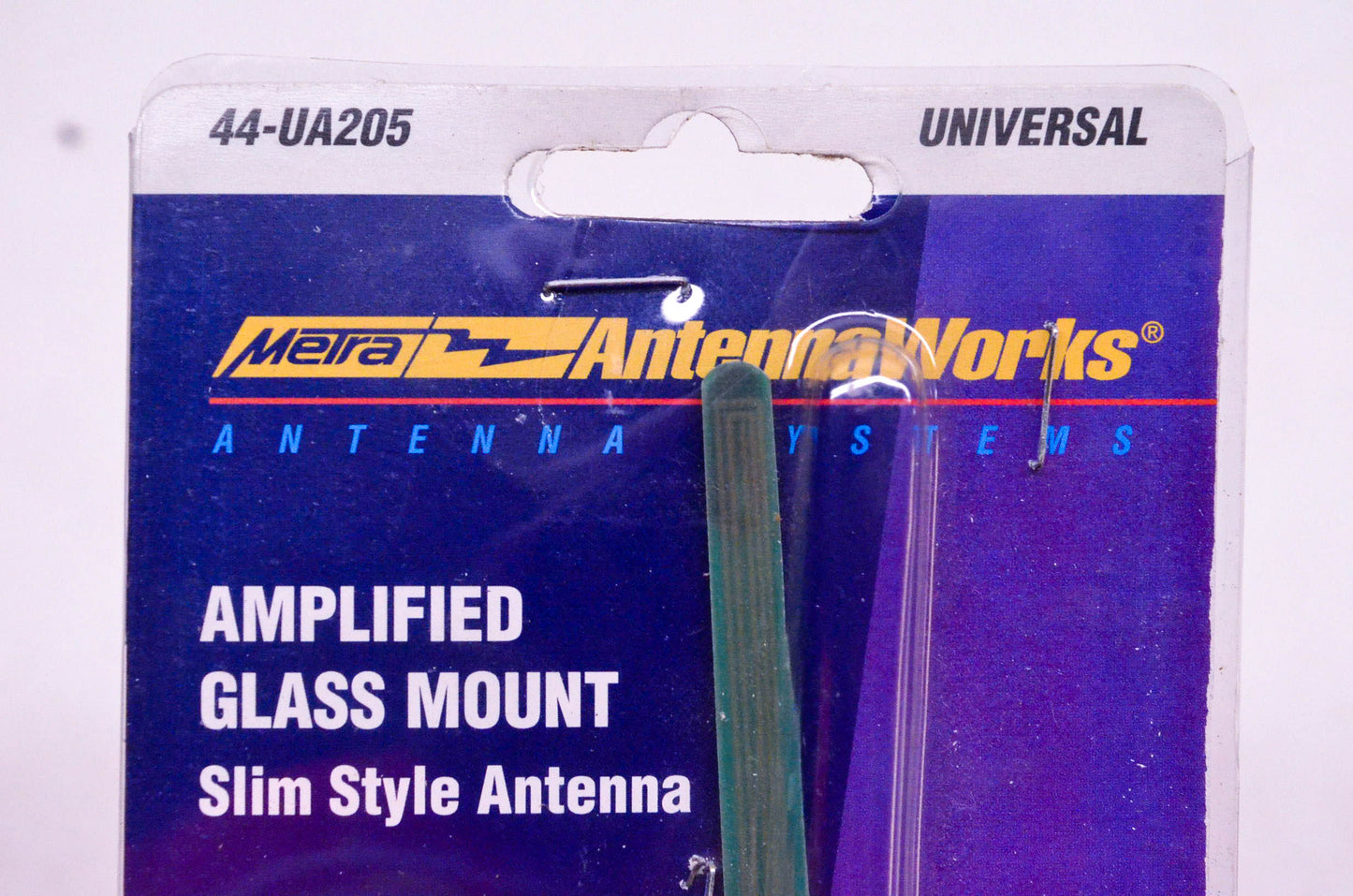 Metra 44-UA205 Universal Amplified Glass Mount Slim Style Antenna NOS