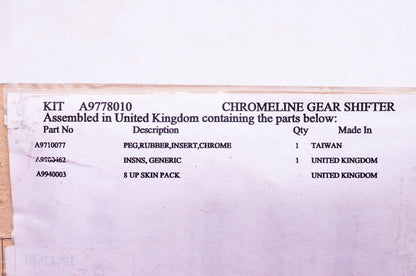 New OEM Triumph A9778010 Chromeline Gear Shifter Kit NOS