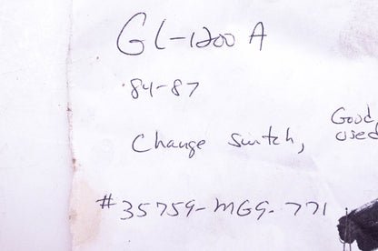 OEM Honda 35759-MG9-771 GL-1200A 1984-87 Change Switch