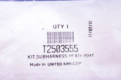 New OEM Triumph T2503555 Subharness Headlight Kit NOS