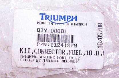 New OEM Triumph T1241279 Fuel Injection Connector Kit NOS