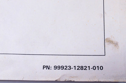 OEM Suzuki 99923-12821-010 4-Stroke Motorcycle Service Bulletin