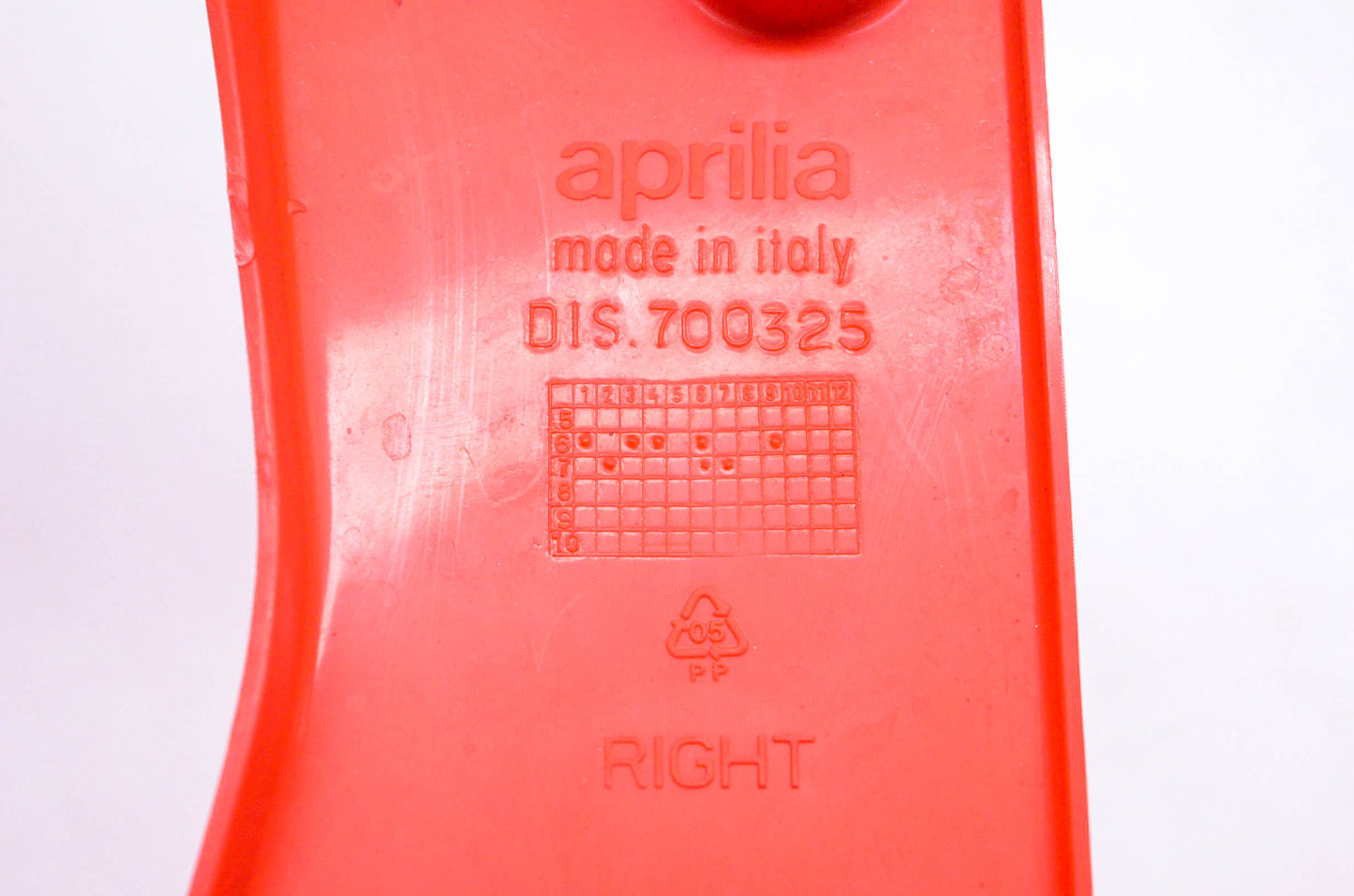 Aprilia 700325 Red Right Side Panel Cowling