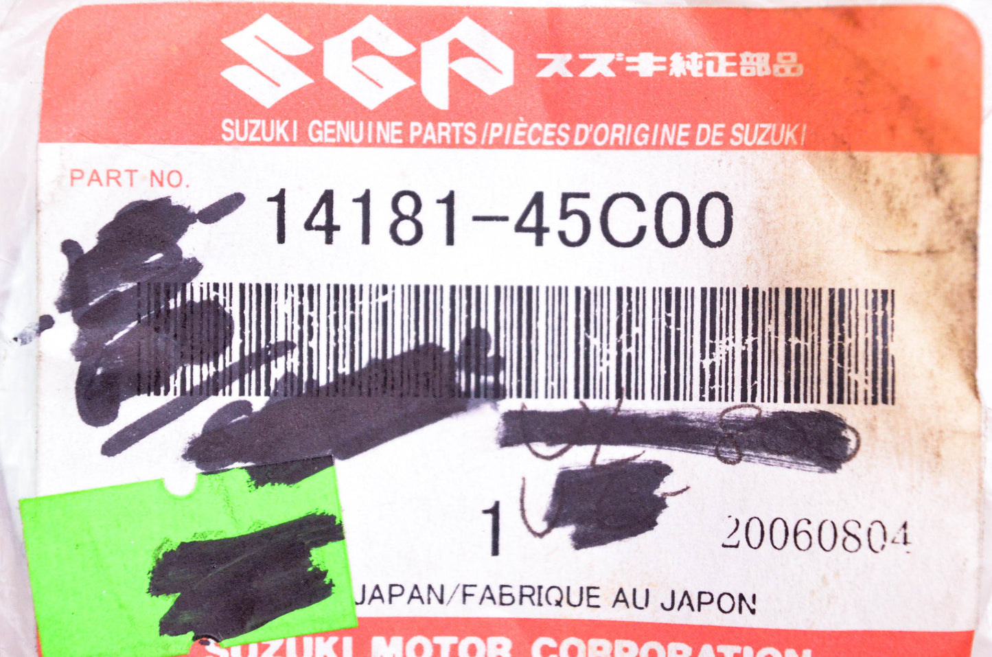 New OEM Suzuki 14181-45C00 Exhaust Gasket NOS