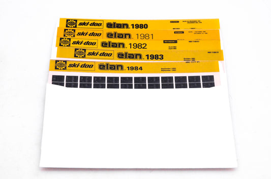 SkiDoo 480117701, 480113101, 480111901 Lot of 5 Microfiches Elan 1980-1984