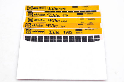 SkiDoo 480109101, 480111301, 480115701 Lot of 5 Microfiches Elite 1978-1982