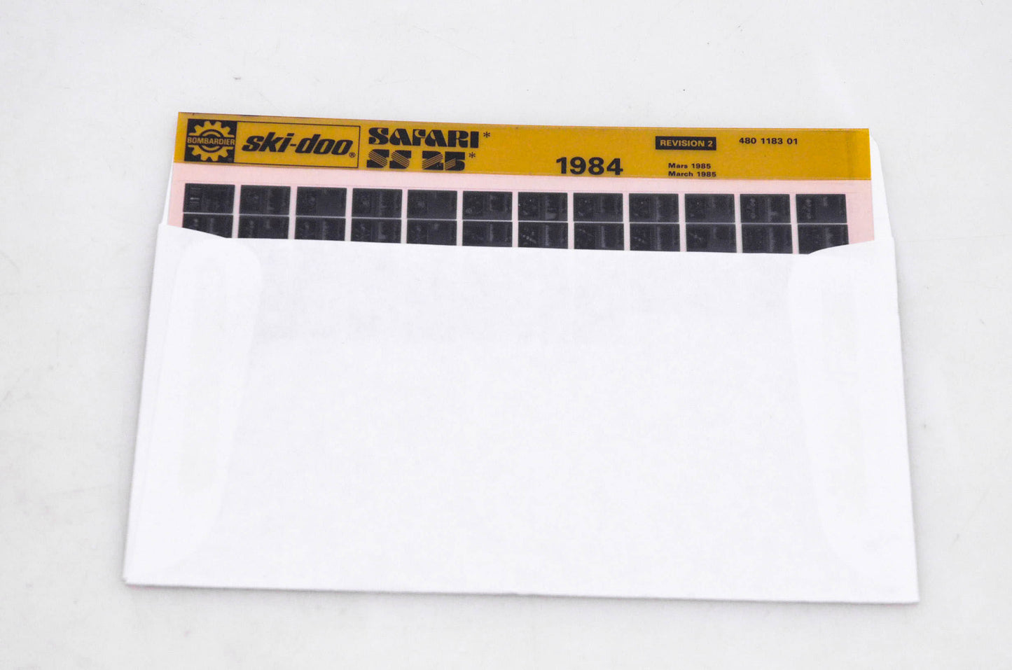 SkiDoo 480118301 Safari SS 25 1984 Microfiche