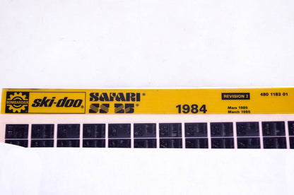 SkiDoo 480118301 Safari SS 25 1984 Microfiche